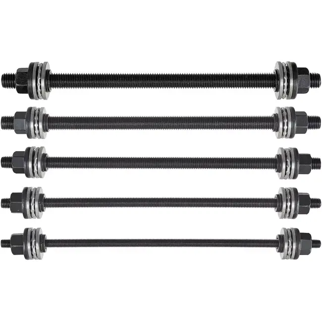 GEKO Bus- en lagermontageset - gehard gereedschapsstaal - 90 x 80 t/m 44 x 34 mm - staalgrijs - 27-delig - voor monteren/demonteren van draagarmbussen en lagers