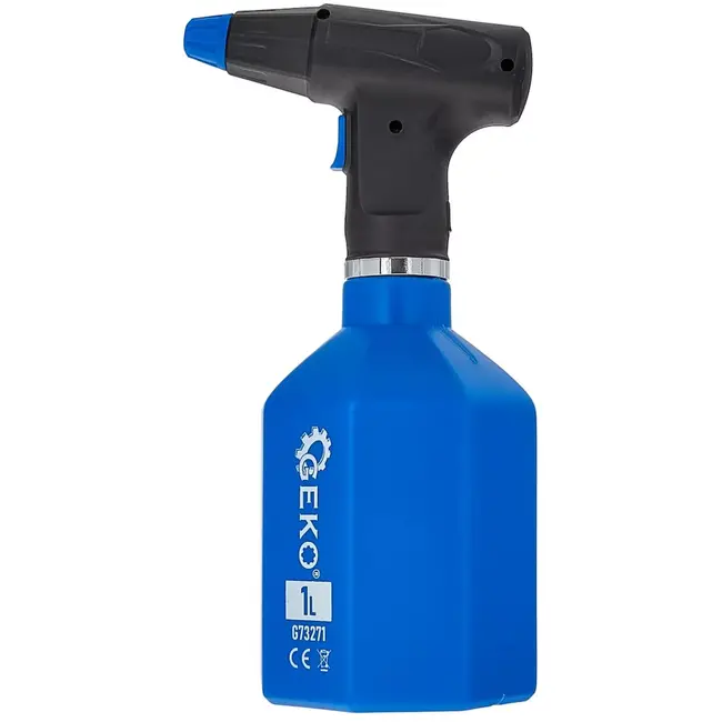GEKO Oplaadbare plantenspuit - kunststof - verstelbare sproeistraal - 1 liter - blauw-zwart - tot 2 uur werktijd - voor tuin, balkon en kas