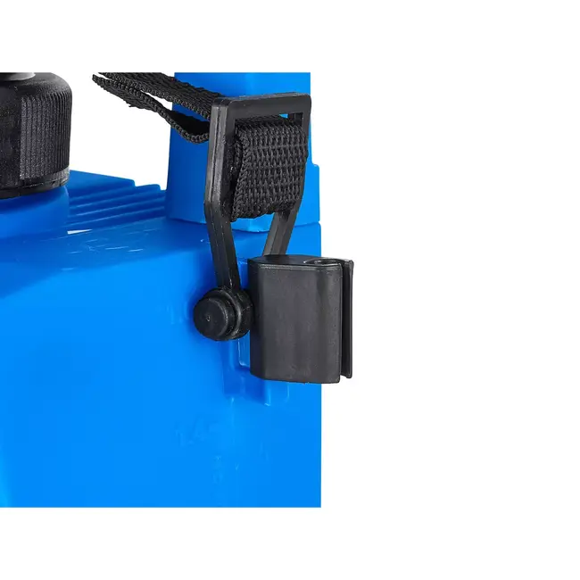 GEKO accu drukspuit 5 liter - kunststof - telescopische lans 60-90 cm - regelbare druk - blauw/zwart - voor tuin, kas en desinfectie