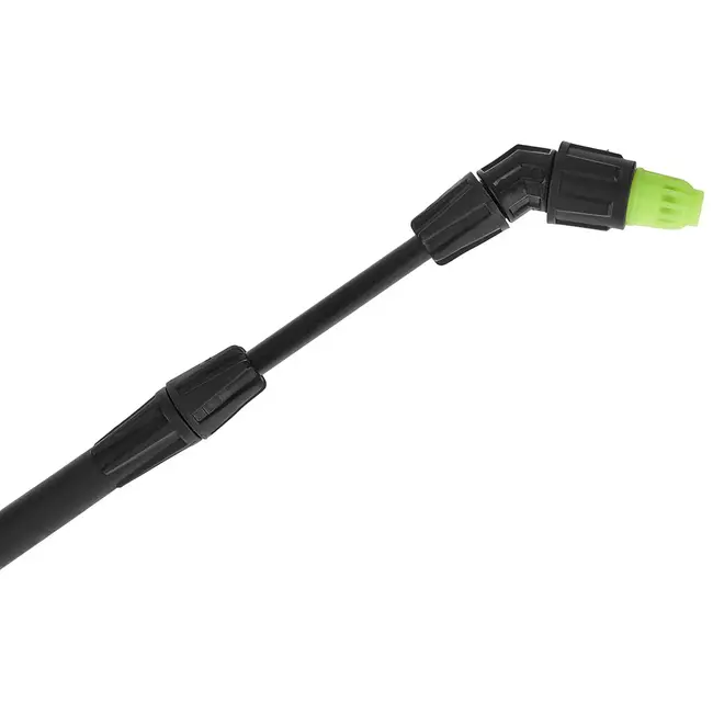 GEKO Drukspuit op accu - kunststof - regelbare druk en telescooplans 60-90 cm - 8 liter - blauw/zwart - voor tuin, kas, reiniging en gewasbescherming