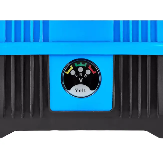 GEKO Drukspuit op accu - kunststof - regelbare druk en telescooplans 60-90 cm - 8 liter - blauw/zwart - voor tuin, kas, reiniging en gewasbescherming