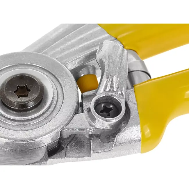 John Gardener snoeischaar - mangaanstaal 65Mn - langs elkaar snijdende messen - 21,5 cm - antislip handgreep, veiligheidspal - voor vers hout