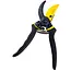 John Gardener Snoeischaar met scharende messen - mangaanstaal - antislip handgreep en veiligheidsvergrendeling - 21 cm - zwart-geel - voor verse scheuten in tuin en kas