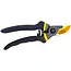 John Gardener Snoeischaar met scharende messen - mangaanstaal - antislip handgreep en veiligheidsvergrendeling - 21 cm - zwart-geel - voor verse scheuten in tuin en kas