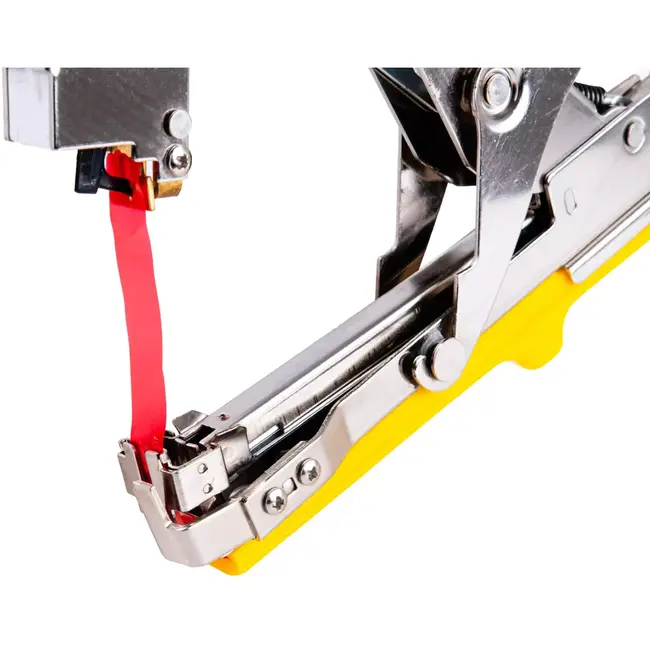 John Gardener Bindtang voor planten - metaal en kunststof - snel binden, tape 10 mm en nietjes 6 x 4 mm - 32 x 20 cm - voor kas, tuin, tomaten en druiven