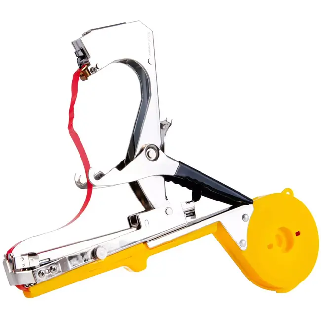 John Gardener Bindtang voor planten - metaal en kunststof - snel binden, tape 10 mm en nietjes 6 x 4 mm - 32 x 20 cm - voor kas, tuin, tomaten en druiven