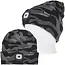 GEKO Wintermuts - acryl - oplaadbare ledlamp 150 lumen via usb - universele maat - camouflage - voor wandelen, hardlopen, fietsen en werk buiten in de winter