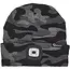 GEKO Wintermuts - acryl - oplaadbare ledlamp 150 lumen via usb - universele maat - camouflage - voor wandelen, hardlopen, fietsen en werk buiten in de winter
