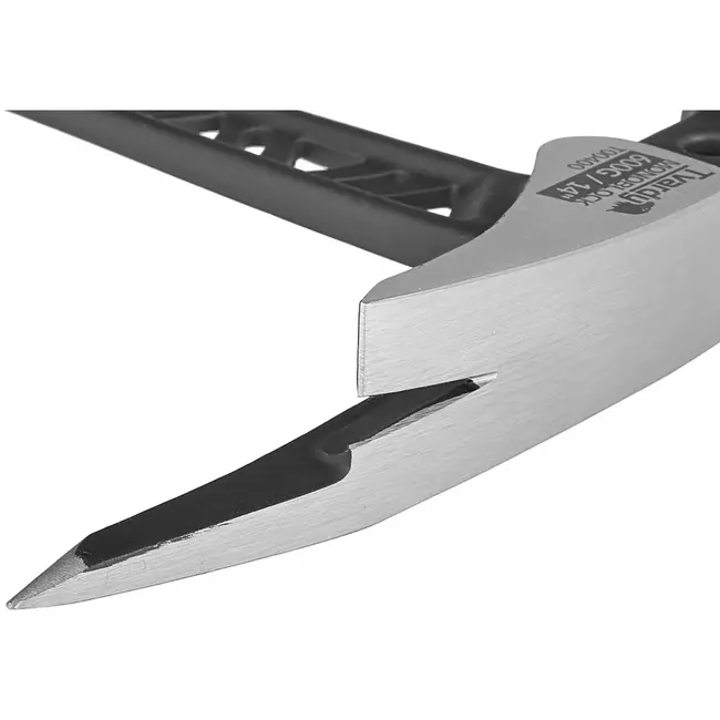 Tvardy timmermansklauwhamer - staal uit een stuk - trillingsdempende greep, getand slagvlak en magnetische spijkerhouder - 36 cm - zwart-rood - dakdekker en timmerwerk