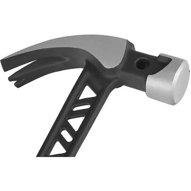 Tvardy schoenmakershamer - staal uit een stuk - trillingsdempend handvat - 36 cm - zwart-rood - 560 g - met klauw - voor leer, hout en stoffeerwerk