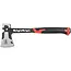 Tvardy Bijl met hamerkop twee-in-een - staal uit een stuk - trillingsdempende antislip greep - 36 cm - zwart-rood - hout hakken en wiggen inslaan - bouw, tuin