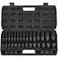 GEKO Slagdoppenset lang en kort - chroom-molybdeenstaal - slagvast - vierkant 12,5 mm - maten 8-32 mm - zwart - 35-delig - voor auto en werkplaats