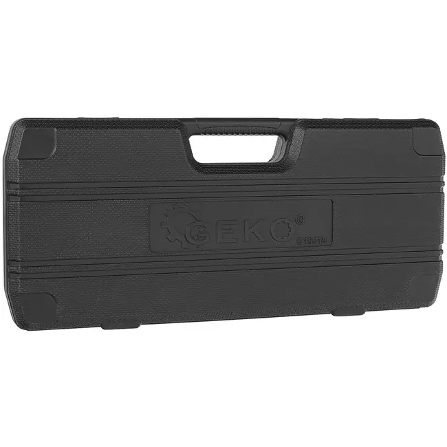 GEKO Slagdoppenset lang en kort - chroom-molybdeenstaal - slagvast - vierkant 12,5 mm - maten 8-32 mm - zwart - 35-delig - voor auto en werkplaats