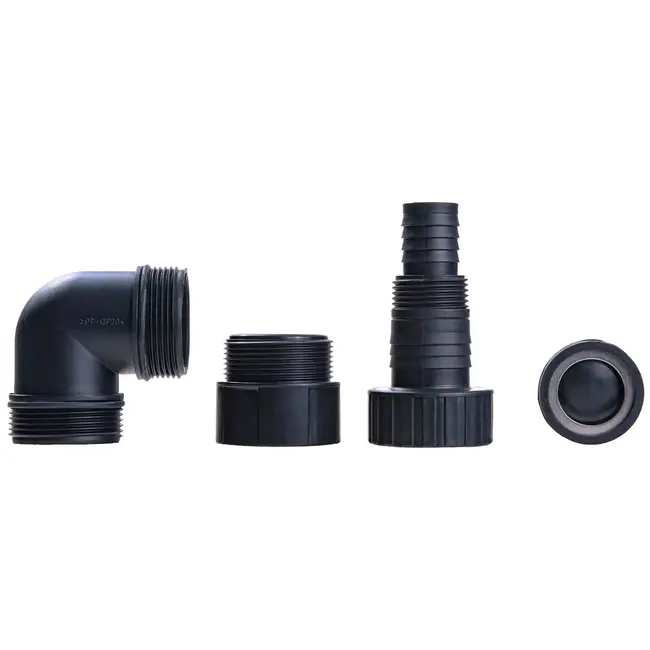 GEKO Dompelpomp - kunststof - vlakzuigend met vlotter - 0,2 cm restwater - 25/32/40 mm aansluitingen - 12.500 l/uur - 2 zuigkorven - schoon en vuil water