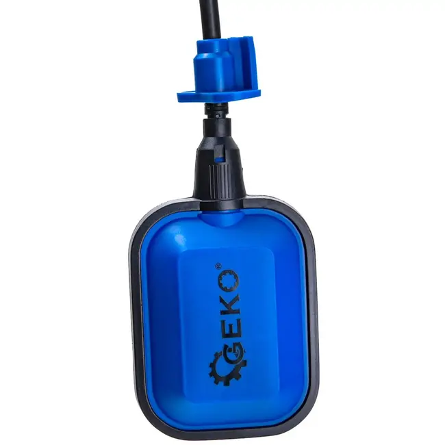 GEKO dompelpomp - kunststof - vlakzuigend tot 2 mm met vlotterschakelaar - 12500 l/uur, 7 m opvoerhoogte, 550 W - zwart - voor schoon en vuil water