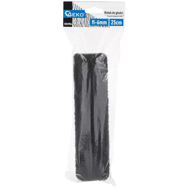 GEKO pleisterrol - synthetische vezels - gelijkmatig aanbrengen van gips en plamuur - 25 × 7 cm - wit - montagegat 6 mm - voor egaliseren en afwerken