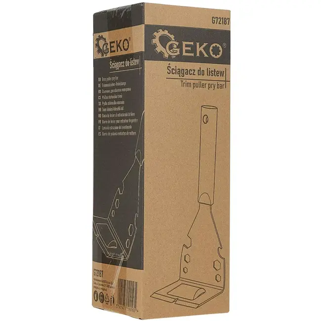 GEKO Plintverwijderaar - staal met kunststof handgreep - schadevrij verwijderen en demonteren - demontagegereedschap voor plinten, drempels en afwerkprofielen