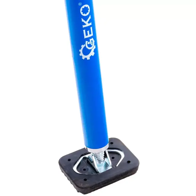 GEKO Telescoopsteun - staal - 60 kg draagkracht, kantelbare kop en antislip - 160-290 cm - blauw - voor plafond- en gipsplaatmontage