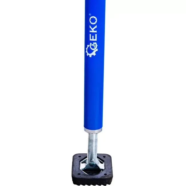 GEKO Telescoopsteun - staal - 60 kg draagkracht, kantelbare kop en antislip - 160-290 cm - blauw - voor plafond- en gipsplaatmontage