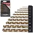 Tvardy metaalborenset – HSS M35 kobaltstaal – spiraalboren met cilindrische schacht 1–10 mm – metaalkleurig – 10 stuks – voor staal, rvs en harde metalen