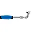 GEKO Ratel met knikkop - chroom-vanadium staal - telescopisch verstelbaar 210-278 mm, 6,3 mm vierkant - blauw-zwart - 72-tands - voor werkplaats en auto