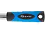 GEKO Ratel met knikkop - chroom-vanadium staal - telescopisch verstelbaar 210-278 mm, 6,3 mm vierkant - blauw-zwart - 72-tands - voor werkplaats en auto