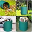GEKO Tuinafvalzak - polypropyleen - zelfstaand en opvouwbaar met 4 handgrepen - 70 cm hoog, diameter 60 cm - groen - 272 liter - voor bladeren en gras