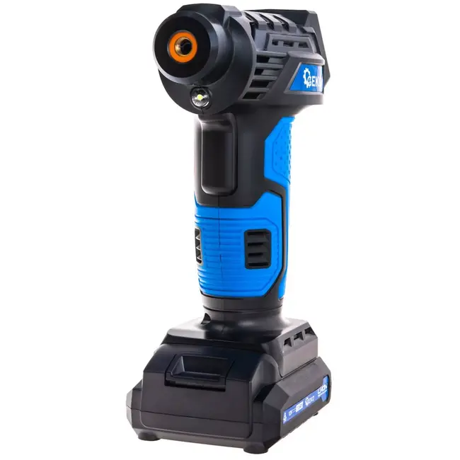 GEKO Accu luchtcompressor 12V - kunststof en metaal - digitaal display, tot 10,3 bar - 21 x 15 x 8 cm - zwart - voor auto-, motor- en fietsbanden en ballen