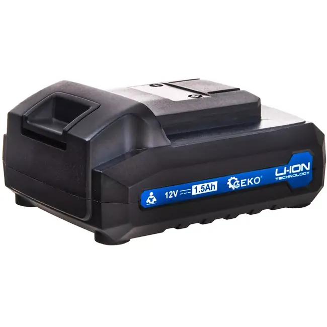 GEKO Accu luchtcompressor 12V - kunststof en metaal - digitaal display, tot 10,3 bar - 21 x 15 x 8 cm - zwart - voor auto-, motor- en fietsbanden en ballen