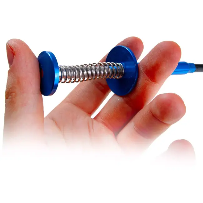 GEKO grijper met klauw en magneet - chroom-vanadiumstaal en aluminium - flexibel - 68 cm - grijs - voor oprapen van metalen onderdelen in krappe ruimtes