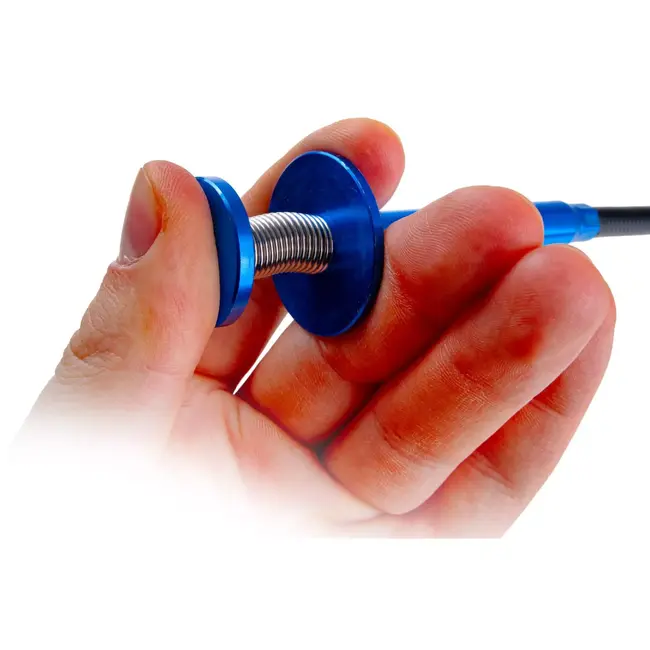 GEKO grijper met klauw en magneet - chroom-vanadiumstaal en aluminium - flexibel - 68 cm - grijs - voor oprapen van metalen onderdelen in krappe ruimtes