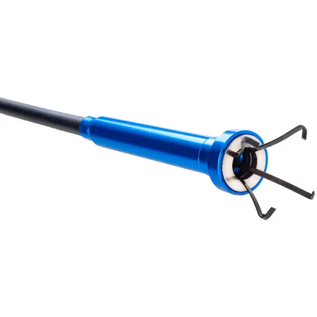 GEKO grijper met klauw en magneet - chroom-vanadiumstaal en aluminium - flexibel - 68 cm - grijs - voor oprapen van metalen onderdelen in krappe ruimtes