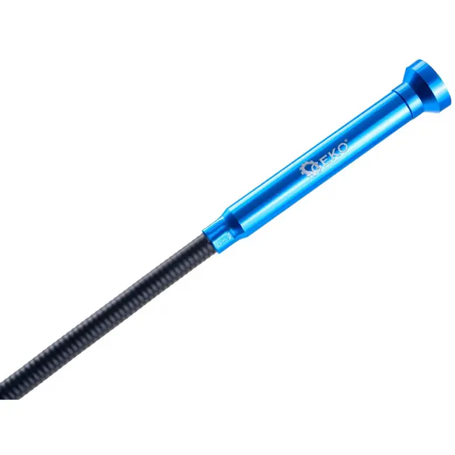 GEKO grijper met klauw en magneet - chroom-vanadiumstaal en aluminium - flexibel - 68 cm - grijs - voor oprapen van metalen onderdelen in krappe ruimtes