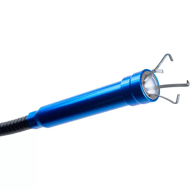 GEKO Flexibele grijper met magneet en klauw - chroom-vanadiumstaal en aluminium - ledverlichting - 60 cm - metaalkleur - voor krappe ruimtes en motorruimte