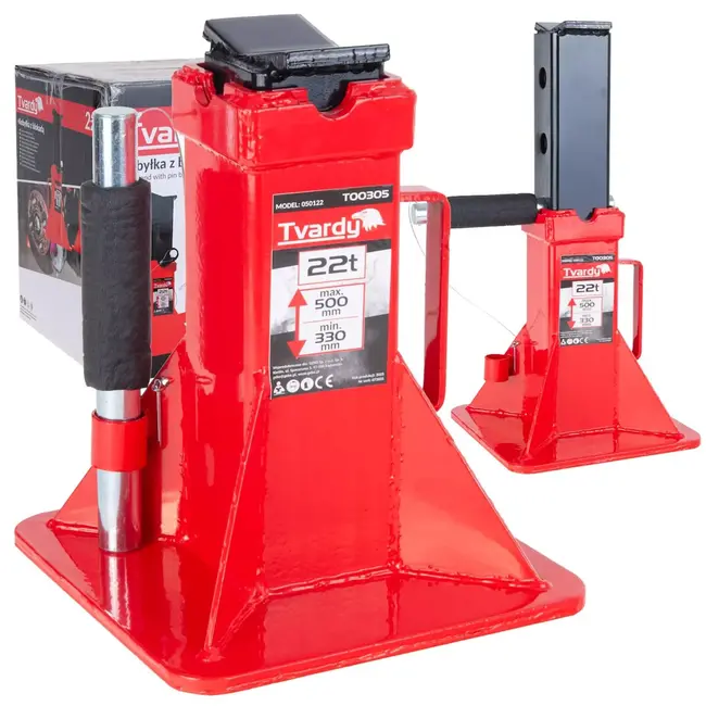 Tvardy kriksteun 22 Ton met pinblokkering 330-500 mm