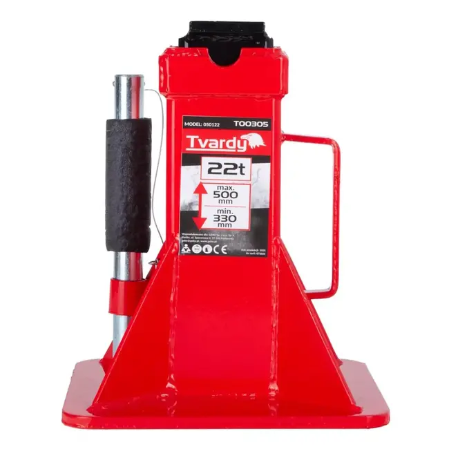Tvardy kriksteun 22 Ton met pinblokkering 330-500 mm