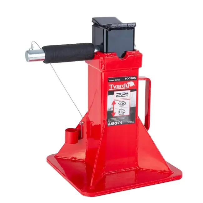 Tvardy kriksteun 22 Ton met pinblokkering 330-500 mm