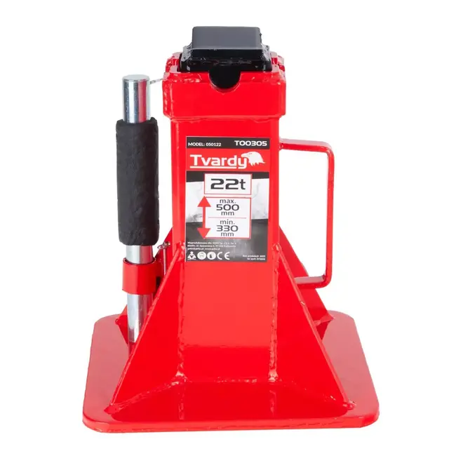 Tvardy kriksteun 22 Ton met pinblokkering 330-500 mm