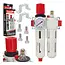 Tvardy Filter regelaar olievernevelaar 1/4 inch met manometer drukbereik 0-12 bar en montagemateriaal