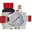 Tvardy Filter regelaar olievernevelaar 1/4 inch met manometer drukbereik 0-12 bar en montagemateriaal