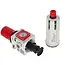 Tvardy Filter en drukregelaar 1/4 inch met manometer en drukinstelling 0-12 bar voor compressor