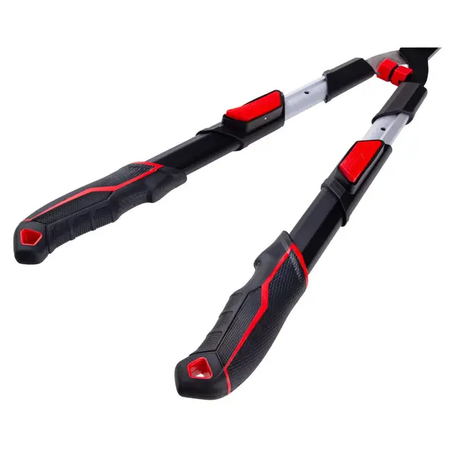 Tvardy Telescopische heggenschaar 735–865 mm met golfsnede PTFE messen en ergonomische handgrepen