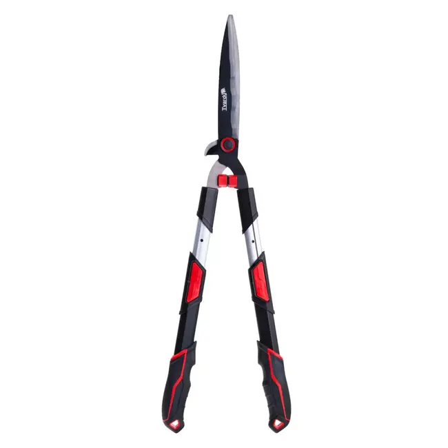 Tvardy Telescopische heggenschaar 735–865 mm met golfsnede PTFE messen en ergonomische handgrepen