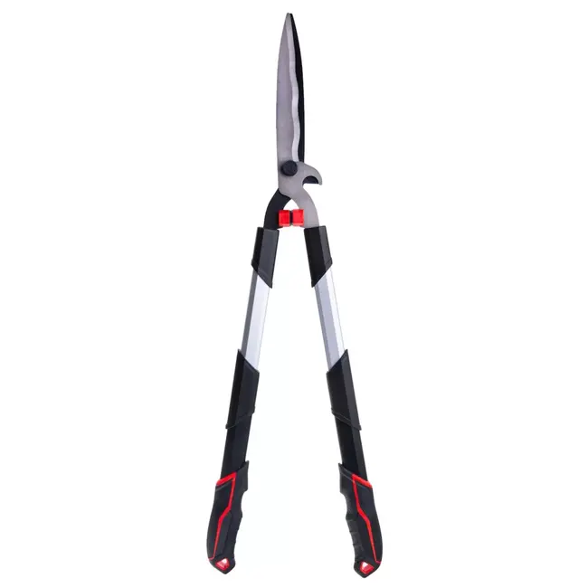 Tvardy Telescopische heggenschaar 735–865 mm met golfsnede PTFE messen en ergonomische handgrepen