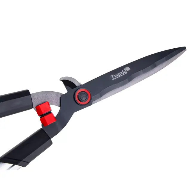 Tvardy Telescopische heggenschaar 735–865 mm met golfsnede PTFE messen en ergonomische handgrepen