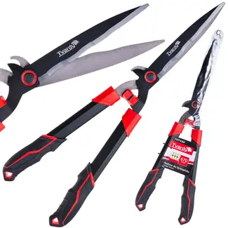 Tvardy Heggenschaar 670 mm met golfsnede PTFE messen en ergonomische handgrepen
