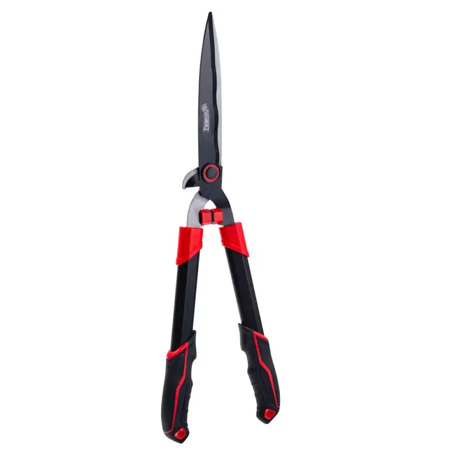 Tvardy Heggenschaar 670 mm met golfsnede PTFE messen en ergonomische handgrepen