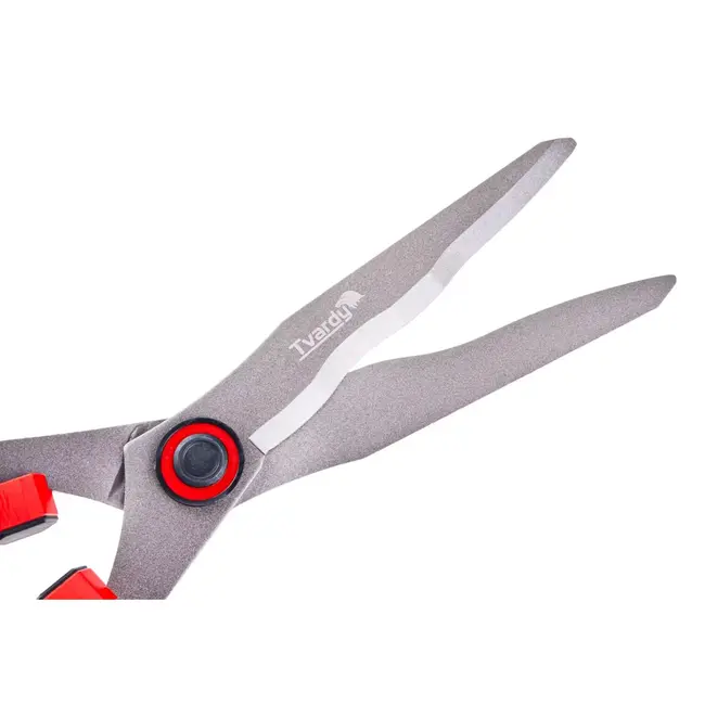 Tvardy Heggenschaar 475 mm met golfsnede PTFE messen en ergonomische handgrepen