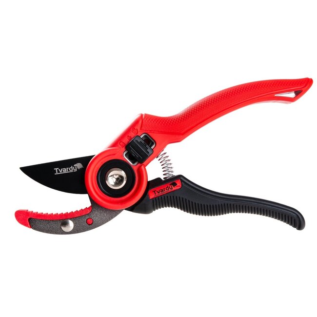 Tvardy Snoeischaar 210 mm met aambeeldmes SK5 staal en PTFE-coating ergonomisch handvat