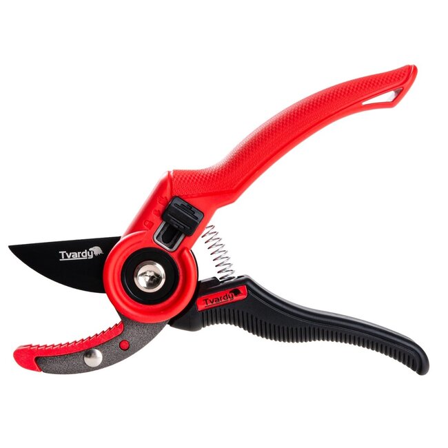 Tvardy Snoeischaar 210 mm met aambeeldmes SK5 staal en PTFE-coating ergonomisch handvat